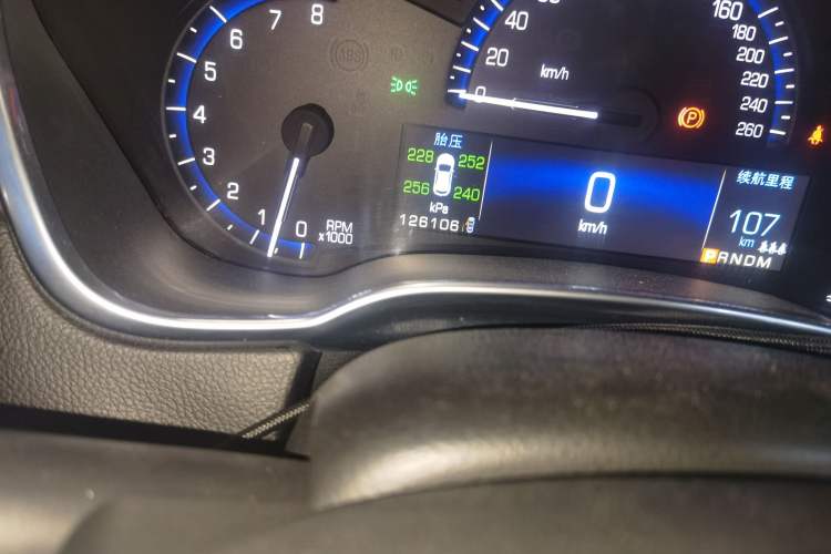 Used Cadillac SRX 2013 3.0L Luxury Model Odometer Close Up