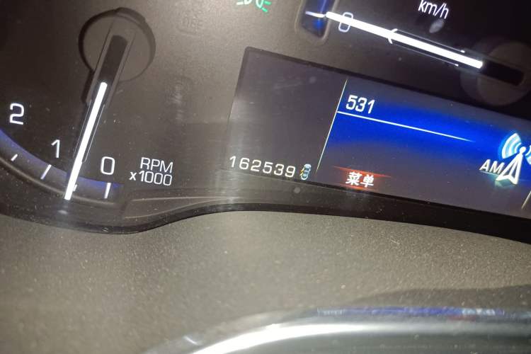 Used Cadillac SRX 2013 3.0L Comfort Model Odometer Close Up