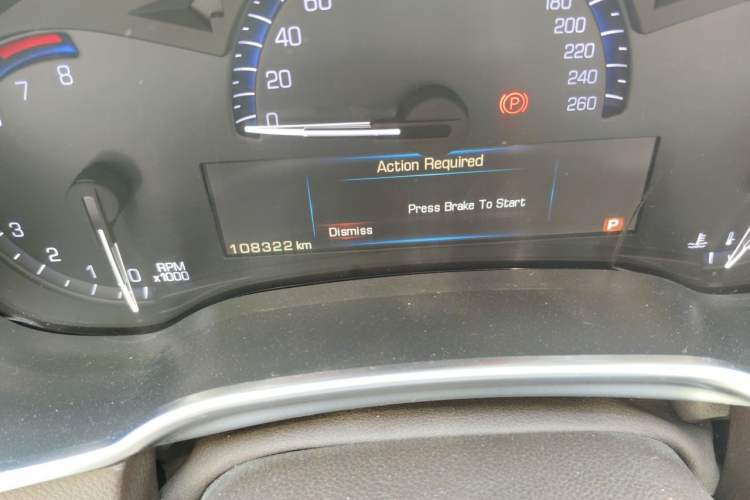 Used Cadillac SRX 2013 3.0L Elite Model Odometer Close Up
