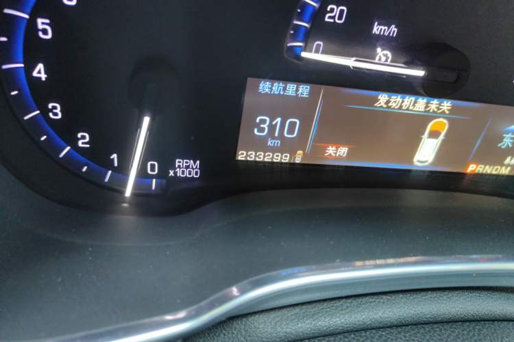Used Cadillac SRX 2014 3.0L Comfort Model Odometer Close Up