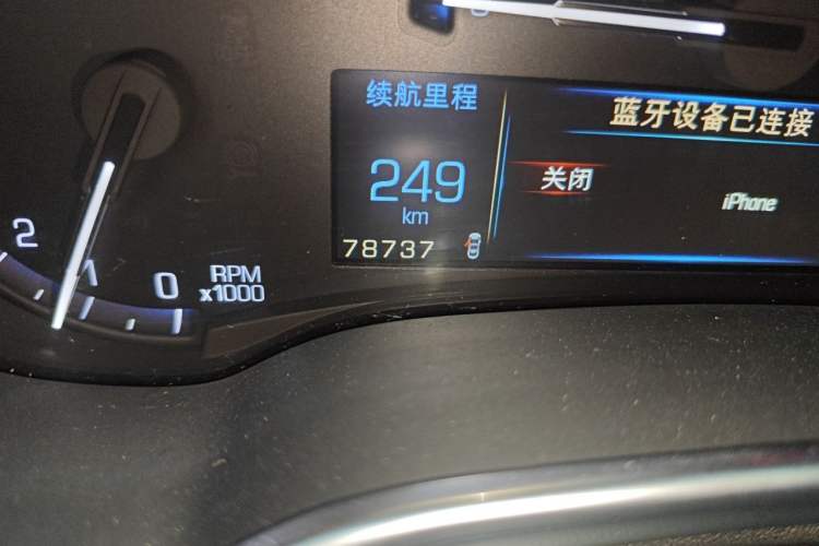 Used Cadillac SRX 2014 3.0L Luxury Model Odometer Close Up