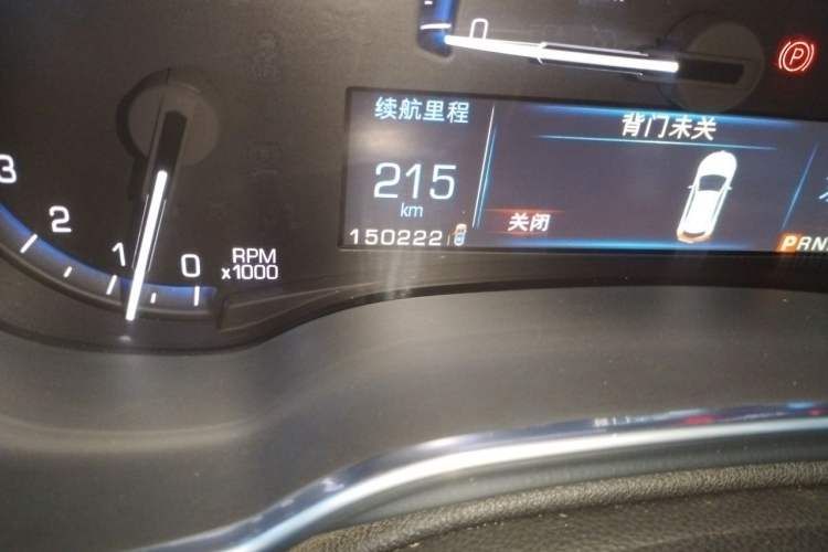 Used Cadillac SRX 2014 3.0L Comfort Model Odometer Close Up