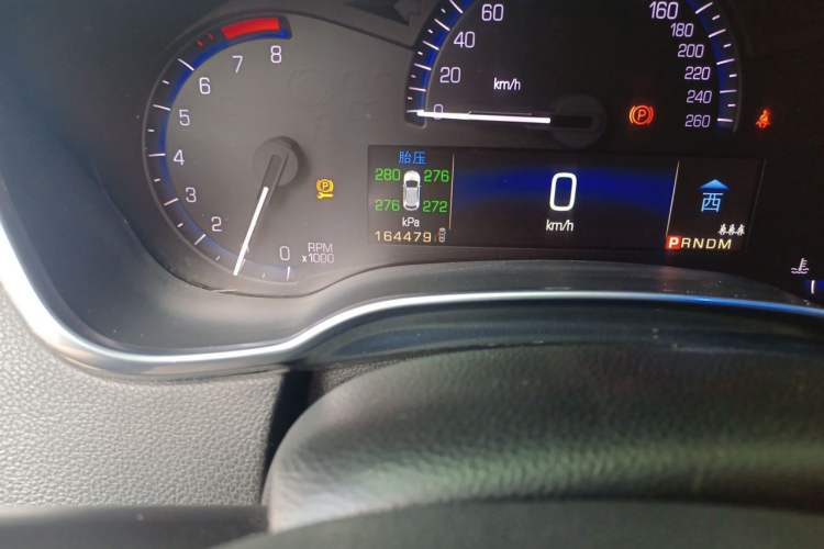 Used Cadillac SRX 2014 3.0L Luxury Model Odometer Close Up