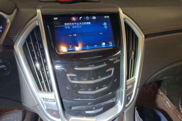 Used Cadillac SRX 2014 3.0L Elite Model Audio And AC Panel