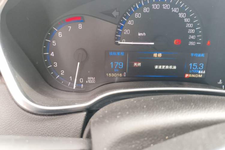 Used Cadillac SRX 2014 3.0L Luxury Model Odometer Close Up