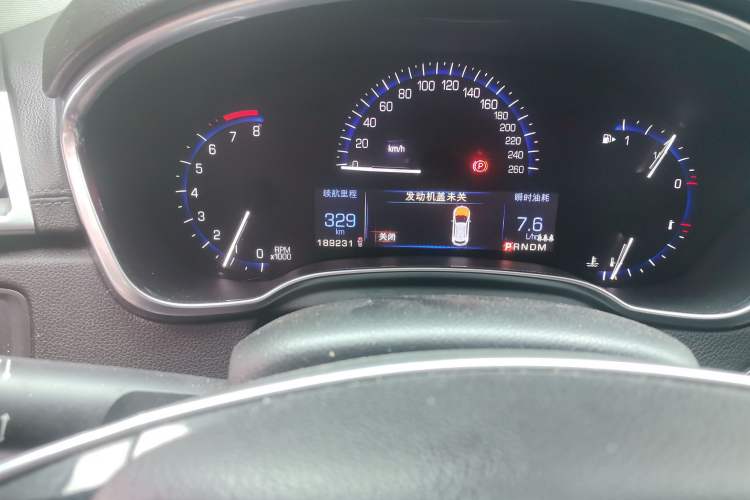 Used Cadillac SRX 2014 3.0L Comfort Model Odometer Close Up