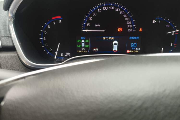 Used Cadillac SRX 2014 3.0L Comfort Model Odometer Close Up