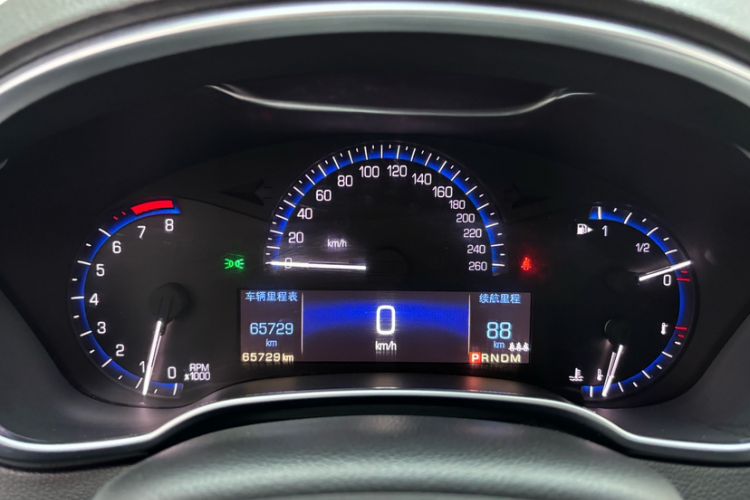 Used Cadillac SRX 2014 3.0L Comfort Model Odometer Close Up