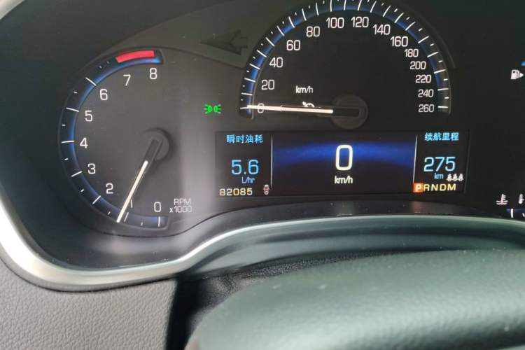 Used Cadillac SRX 2014 3.0L Comfort Model Odometer Close Up