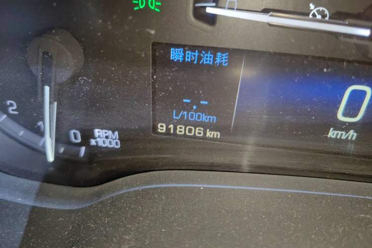 Used Cadillac SRX 2014 3.0L Luxury Model Odometer Close Up