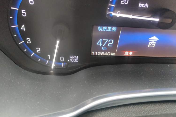 Used Cadillac SRX 2014 3.0L Comfort Model Odometer Close Up