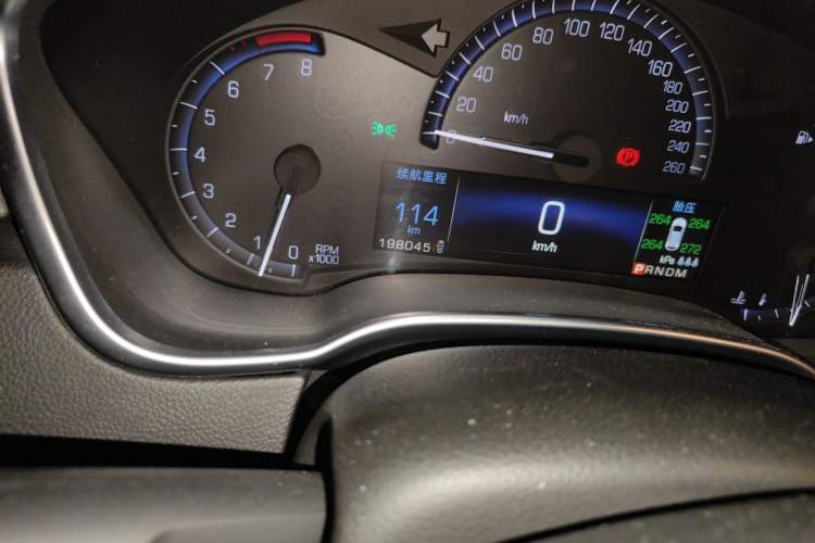 Used Cadillac SRX 2014 3.0L Luxury Model Odometer Close Up