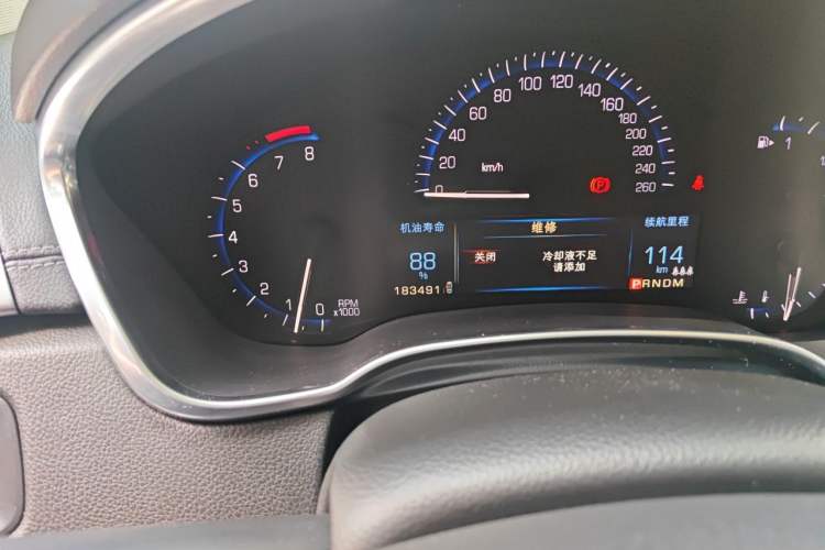 Used Cadillac SRX 2014 3.0L Leading Model Odometer Close Up