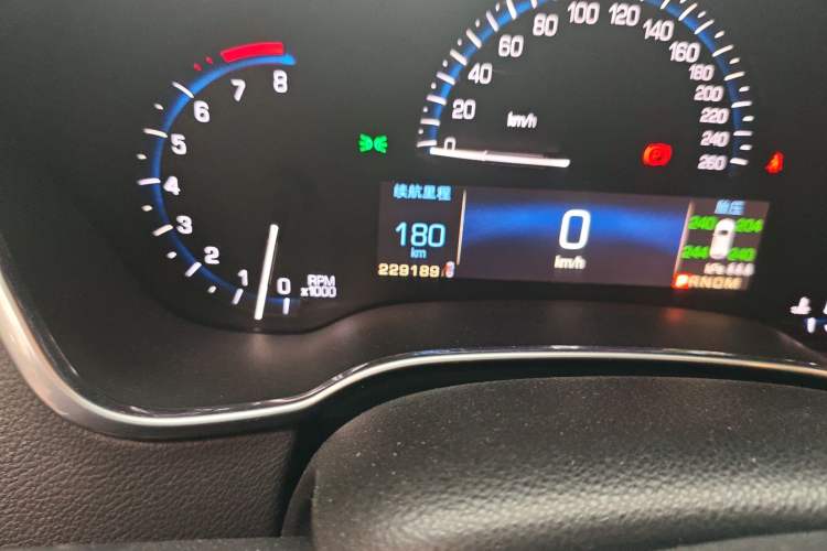 Used Cadillac SRX 2014 3.0L Luxury Model Odometer Close Up