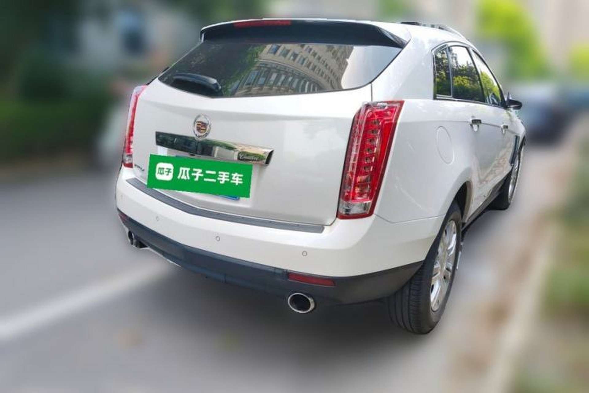 Used Cadillac SRX 2014 3.0L Elite Model Rear Right 45 Deg