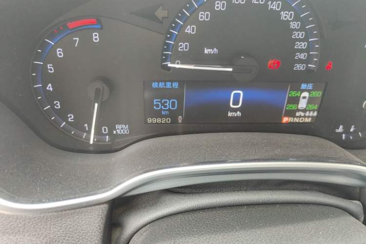 Used Cadillac SRX 2015 3.0L Elite Model Odometer Close Up