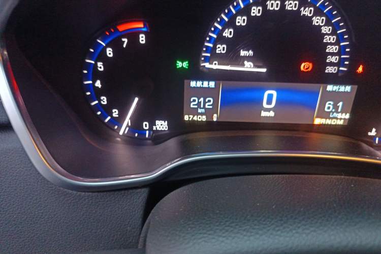 Used Cadillac SRX 2015 3.0L Comfort Version Odometer Close Up