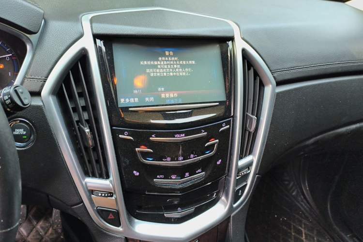 Used Cadillac SRX 2015 3.0L Elite Model Audio And AC Panel