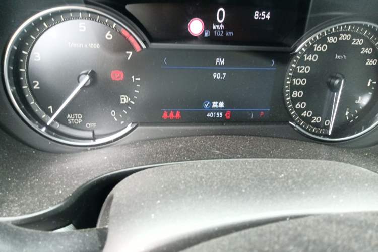 Used Cadillac XT4 2018 28T Two-Wheel Drive Leading Version Odometer Close Up