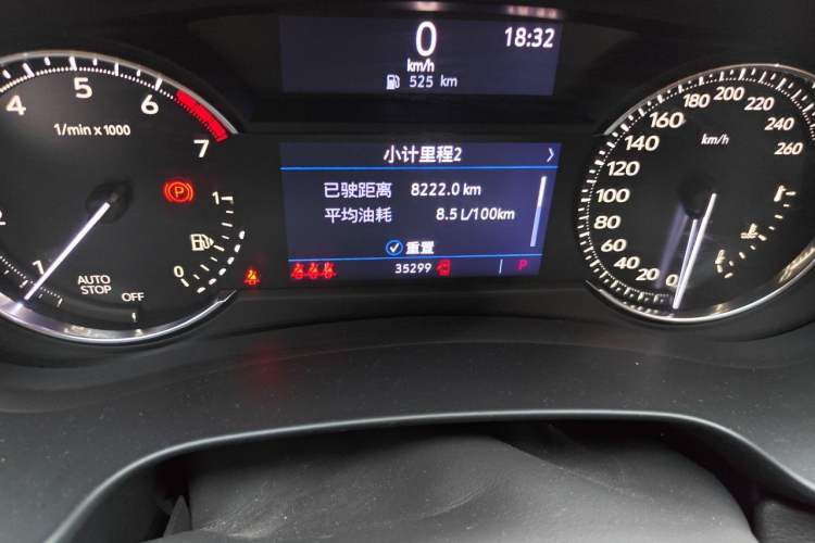 Used Cadillac XT4 2018 28T Two-Wheel Drive Tech Version Odometer Close Up