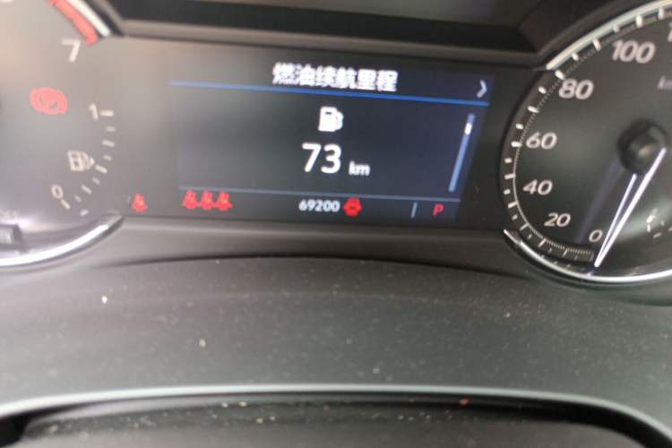 Used Cadillac XT4 2020 Revised Version 28T Two-Wheel Drive Tech Edition Odometer Close Up