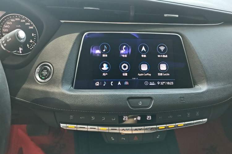 Used Cadillac XT4 2020 28T Two-Wheel-Drive Leading Version Audio And AC Panel