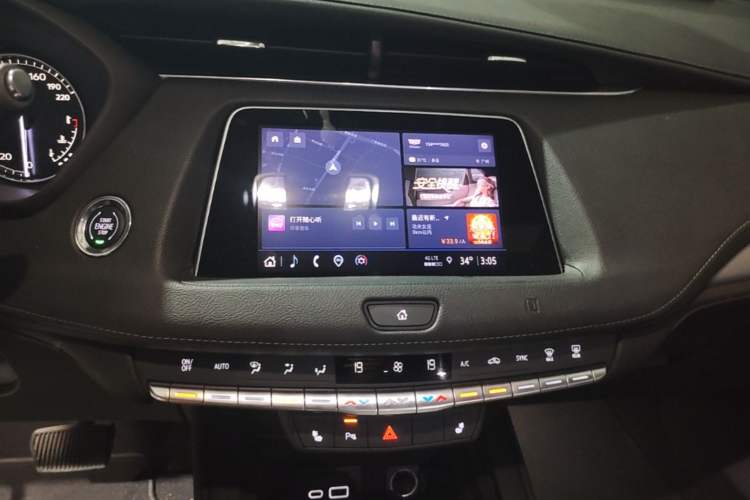 Used Cadillac XT4 2021 28T Two-Wheel Drive Leading Version Audio And AC Panel