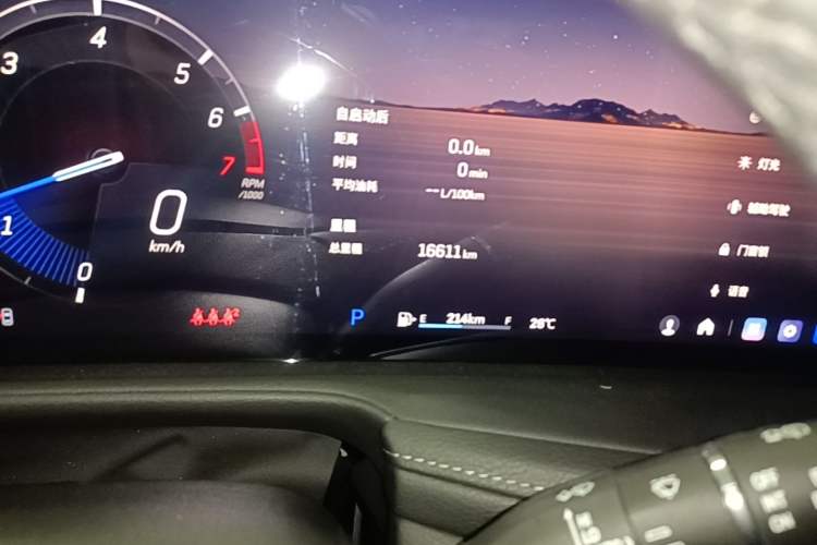 Used Cadillac XT4 2024 Facelift 28T Two-Wheel-Drive Luxury Version Odometer Close Up