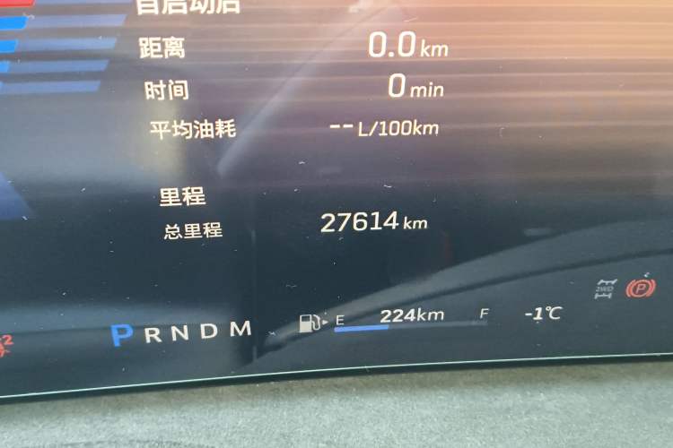 Used Cadillac XT4 2024 28T Four-Wheel Drive Luxury Version Odometer Close Up
