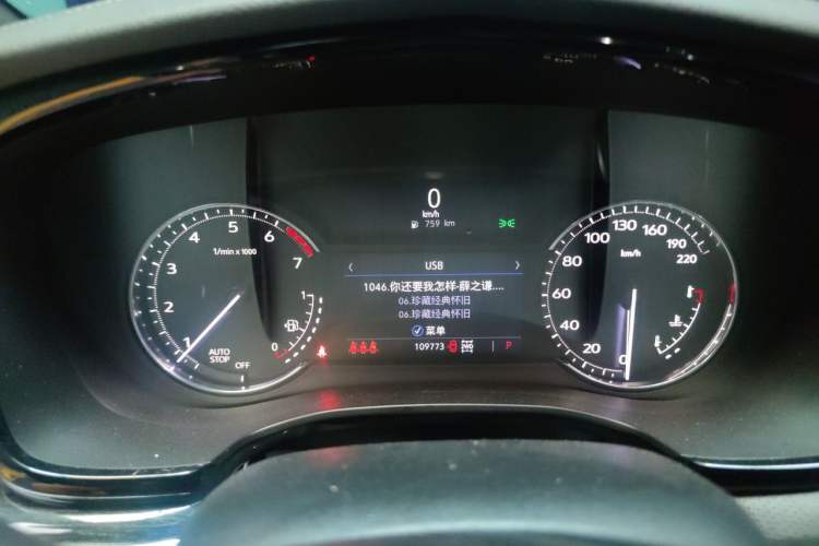 Used Cadillac XT5 2020 28T Four-Wheel Drive Luxury Version Instrument Cluster