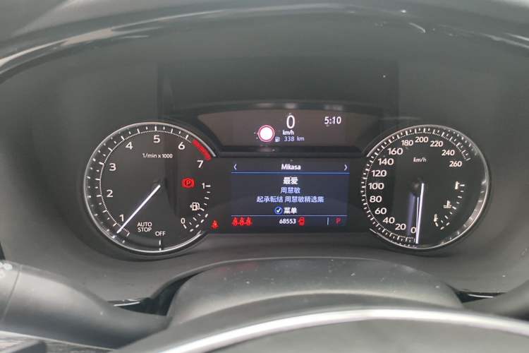 Used Cadillac XT5 2020 28T Luxury Version Odometer Close Up