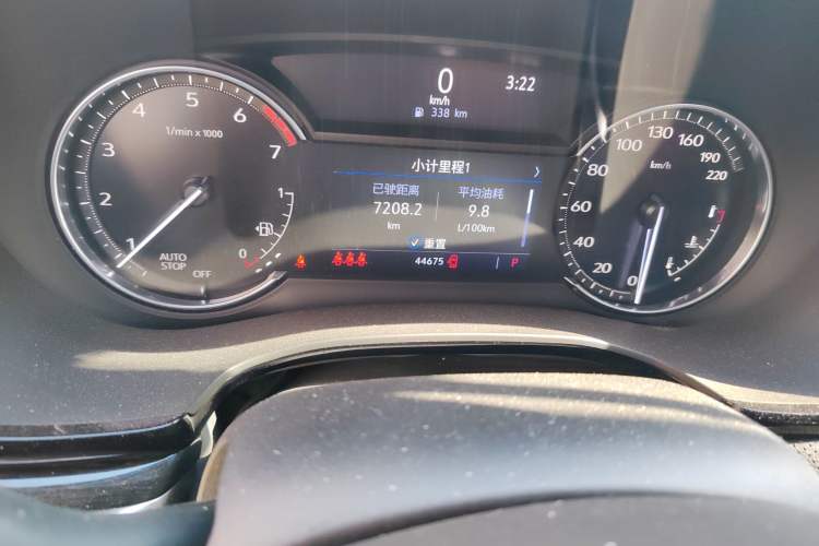 Used Cadillac XT5 2021 2.0T Two-Wheel Drive Luxury Version Odometer Close Up