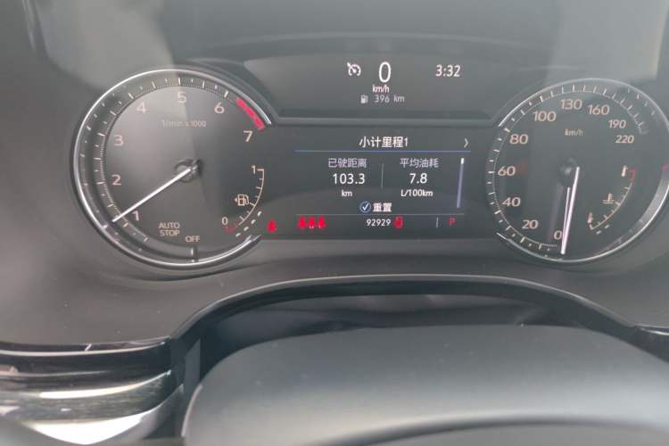 Used Cadillac XT5 2021 2.0T Two-Wheel Drive Luxury Version Odometer Close Up