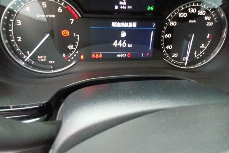 Used Cadillac XT5 2021 2.0T Two-Wheel Drive Luxury Version Odometer Close Up