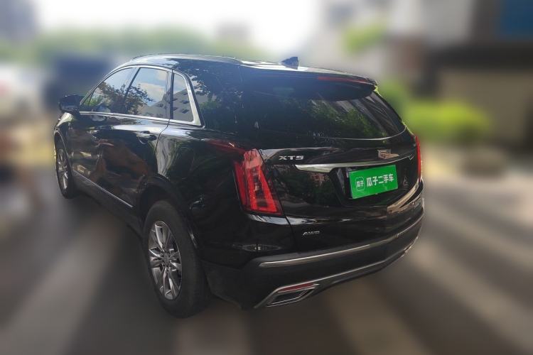 Used Cadillac XT5 2021 2.0T Four-Wheel Drive Luxury Version Rear Left 45 Deg