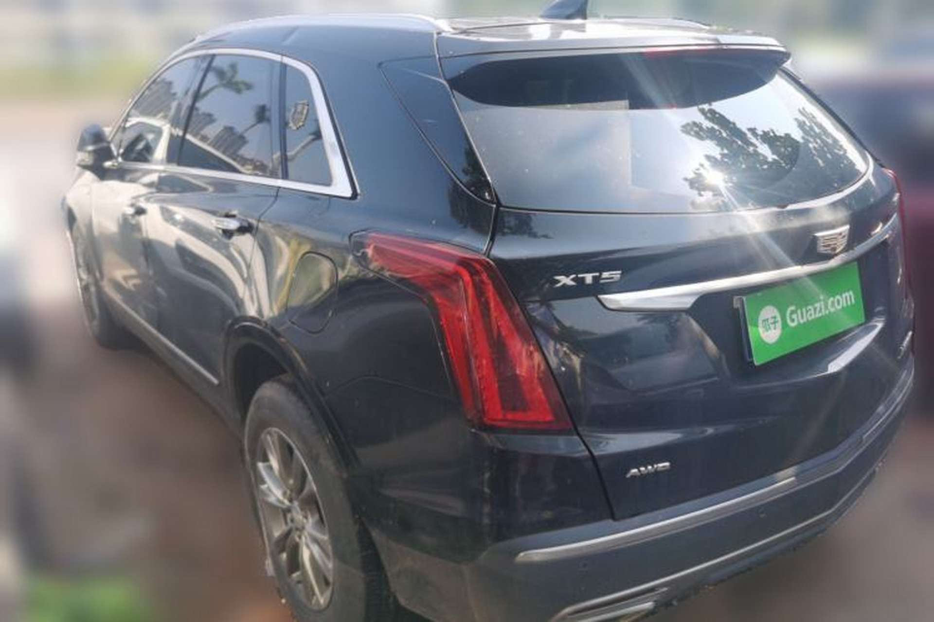 Used Cadillac XT5 2021 2.0T Four-Wheel Drive Luxury Version Rear Left 45 Deg