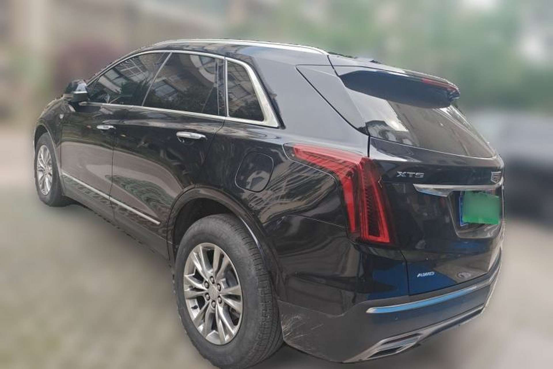 Used Cadillac XT5 2021 2.0T Four-Wheel Drive Luxury Version Rear Left 45 Deg