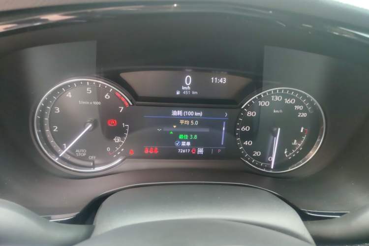 Used Cadillac XT5 2021 2.0T Four-Wheel Drive Luxury Version Instrument Cluster