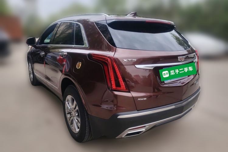 Used Cadillac XT5 2021 2.0T Four-Wheel Drive Luxury Version Rear Left 45 Deg