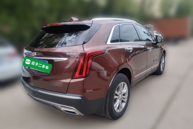 Used Cadillac XT5 2021 2.0T Four-Wheel Drive Luxury Version Rear Right 45 Deg