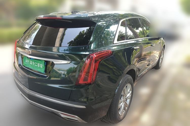 Used Cadillac XT5 2021 2.0T Four-Wheel Drive Luxury Version Rear Right 45 Deg