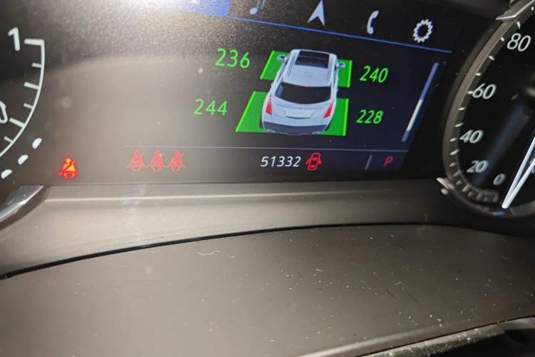 Used Cadillac XT5 2021 2.0T Two-Wheel Drive Luxury Version Odometer Close Up