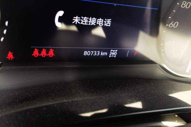 Used Cadillac XT5 2021 2.0T Four-Wheel Drive Luxury Version Odometer Close Up
