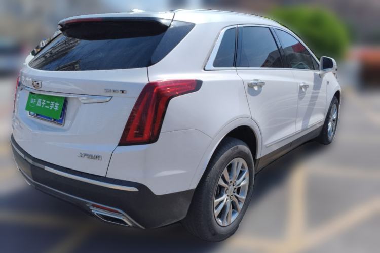Used Cadillac XT5 2021 2.0T Four-Wheel Drive Luxury Version Rear Right 45 Deg