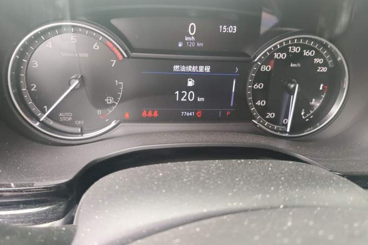 Used Cadillac XT5 2022 2.0T Two-Wheel Drive Luxury Version Odometer Close Up