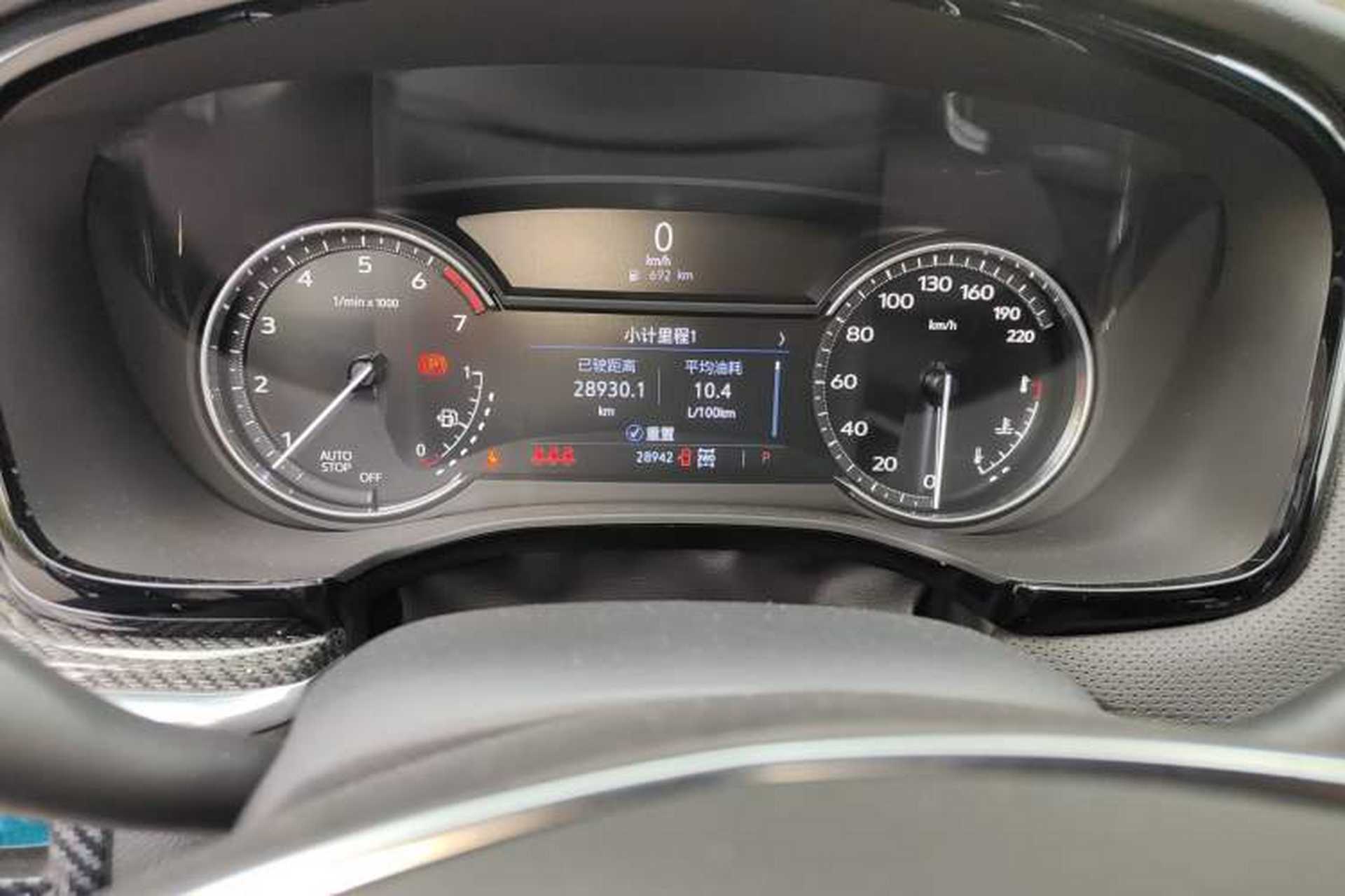 Used Cadillac XT5 2022 2.0T Four-Wheel Drive Luxury Version (Hummingbird Edition) Odometer Close Up