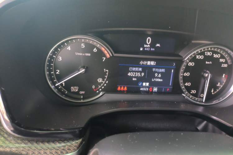 Used Cadillac XT5 2022 2.0T Four-Wheel Drive Luxury Version (Hummingbird Edition) Odometer Close Up