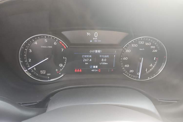 Used Cadillac XT5 2024 2.0T Two-Wheel Drive Fashion Edition Odometer Close Up