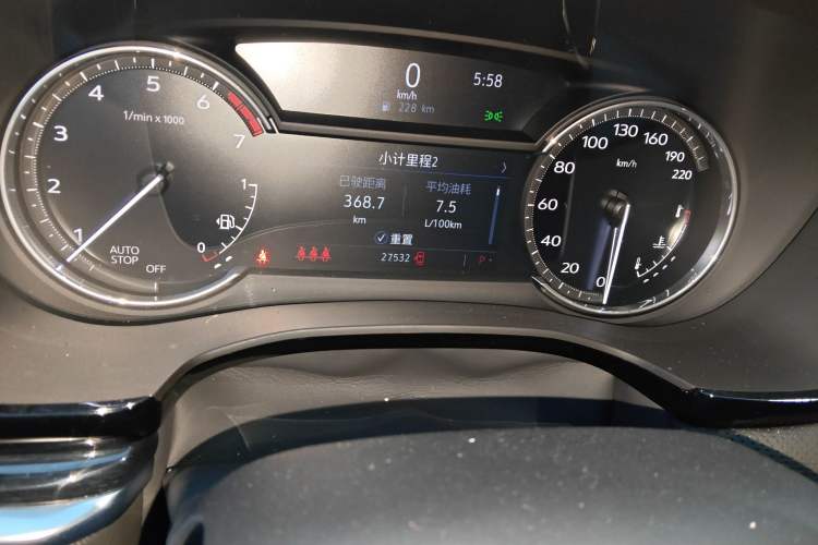Used Cadillac XT5 2024 2.0T Two-Wheel Drive Fashion Edition Odometer Close Up