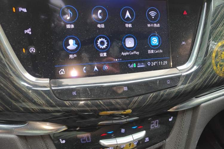 Used Cadillac XT6 2020 28T Six-Seater Four-Wheel-Drive Luxury Version Audio And AC Panel